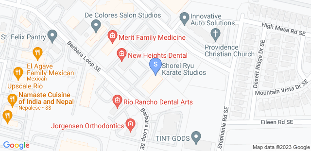 Map to Shorei Goju Karate Academy